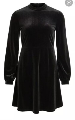 VILA LONG SLEEVED CORDUROY MINI DRESS Size XS
