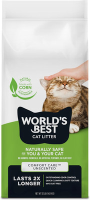 WORLD'S BEST CAT LITTER Comfort Care Unscented, 32-Pounds - Natural Ingredients,