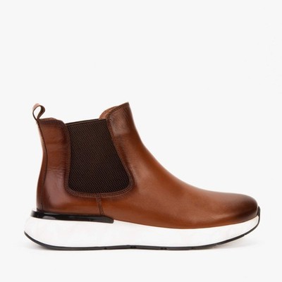 Vinci The Apex Tan Leather Men Chealsea Boot