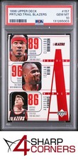 1996 UPPER DECK #157 ARVYDAS SABONIS HOF PORTLAND TRAIL BLAZERS POP 2 PSA 10