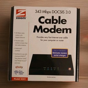 ZOOM Modem câble 5345 DOCSIS 3.0 343 Mbps 8x4 Docs 3.0 Modem câble