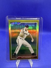 Topps 2020 Bowman Heritage Chrome Prospects Nick Bennett Gold Refractor /30