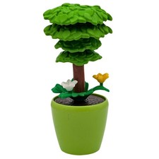 Playmobil large green flowerpot, bush, flowers, city, house, shop, farm