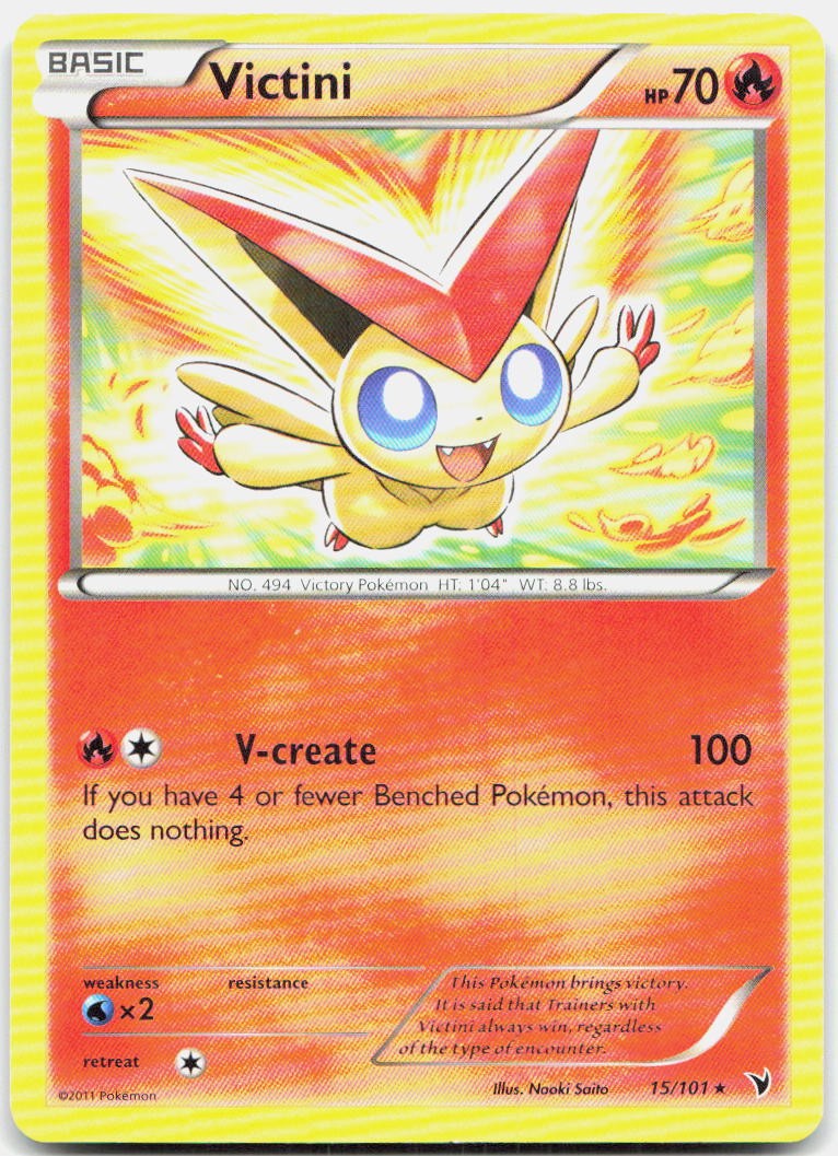 VICTINI 15/101 HOLO R NOBLE VICTORIES POKEMON DMG
