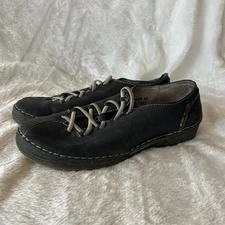 Spring Step Carhop Shoe Womens Size 40 Black Leather Slip On