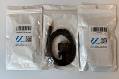 Lianshu B07G2ZL3SL DB9 Male to DC3.5mm Male Serial RS232 Cable 6FT NIB Lot of 3