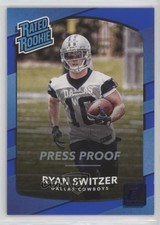 2017 Panini Donruss Rated Rookie Press Proof Blue Ryan Switzer #339 uw8