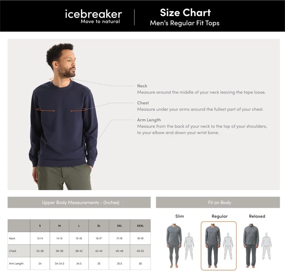 Merino Hombre Hombre 200 Oasis Ls Crewe, Negro, L Foto 3 de 4