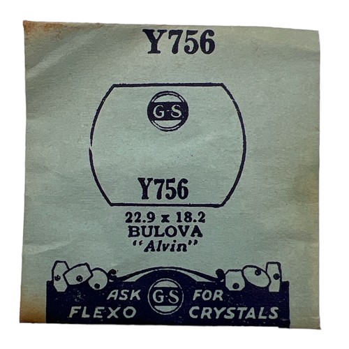 Bulova Watch Crystal x 1 G-S S, T, W, X, and Y Rectangular & Square Shapes NOS - Picture 15 of 15