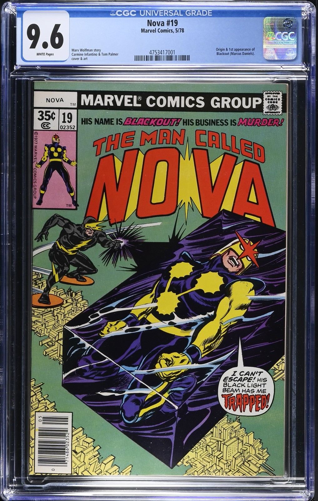 アメコミ Nova #1 初登場 CGC マーベル スパイダーマン 訳あり 新刊