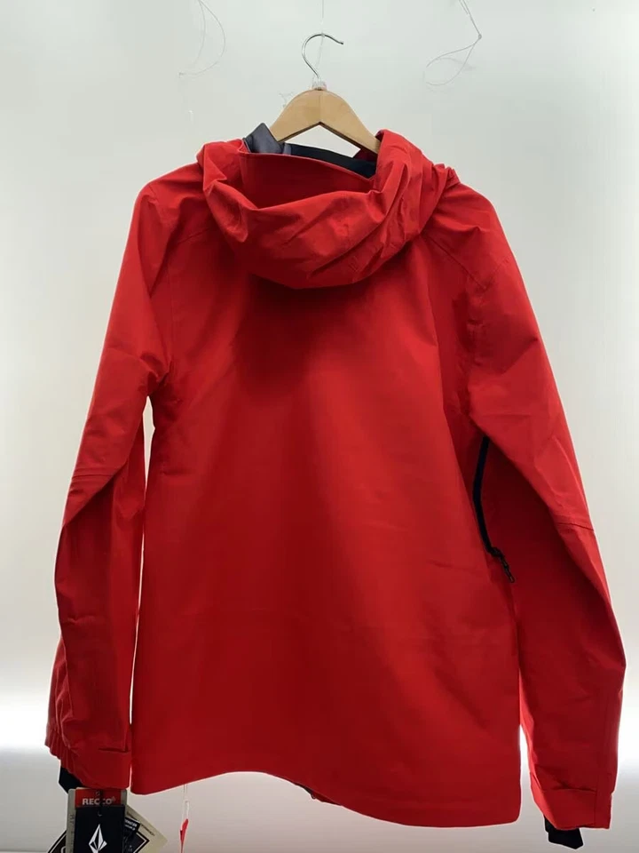 Volcom Guide Gore-Tex Nylon Jacket, Size M, Red, Solid Color, Tag Included - Image 2 of 4