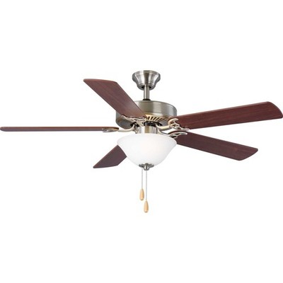 Progress Lighting AirPro 52 AirPro Builder 52'' 5 Blade Indoor - Nickel