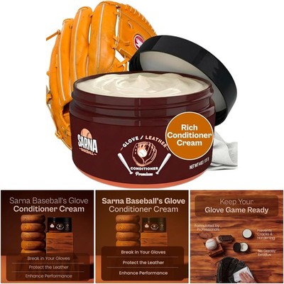 Professional Leather Conditioner for Baseball & Softball Gloves, USA Made