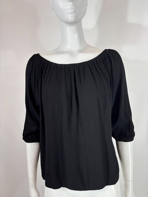 BA&SH Hazar Bluse Damen Größe 1 Schulterfrei Gummizug 3/4 Arm