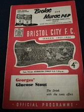 BRISTOL CITY V ACCRINGTON STANLEY FA CUP 7. JANUAR 1958