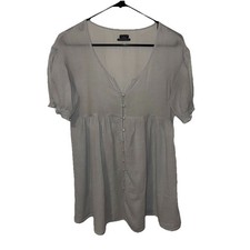 Urban Outfitters Gauzy Cover Up Baby Doll Dress In Mist Sz. XS