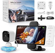 Doktorbaby Wireless Baby Car Camera Monitor Auto On/Off Night Vision - NIB
