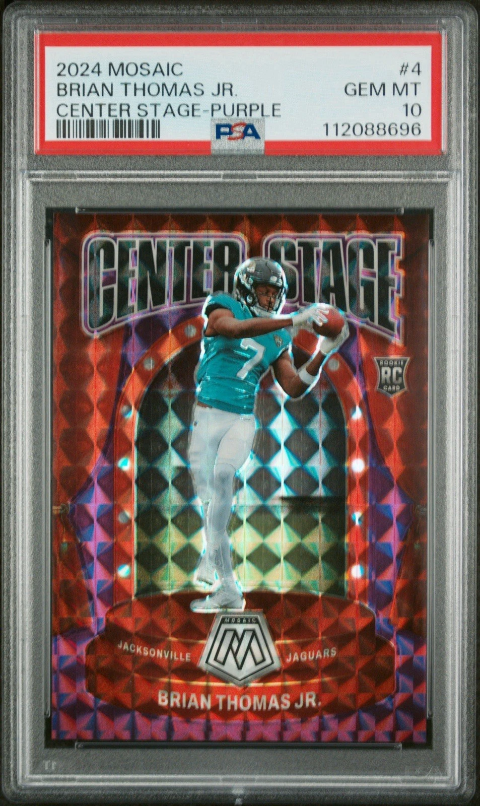 Brian Thomas Panini Mosaic Center Stage #4 Purple
