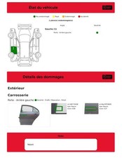 Porte arrière et accessoires Toyota AVENSIS