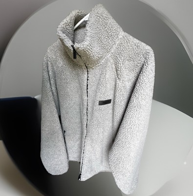 FEAR OF GOD ESSENTIALS シェルパ フリース Essentials Fear of God Sherpa Fleece Full Zip Unisex Small Gray