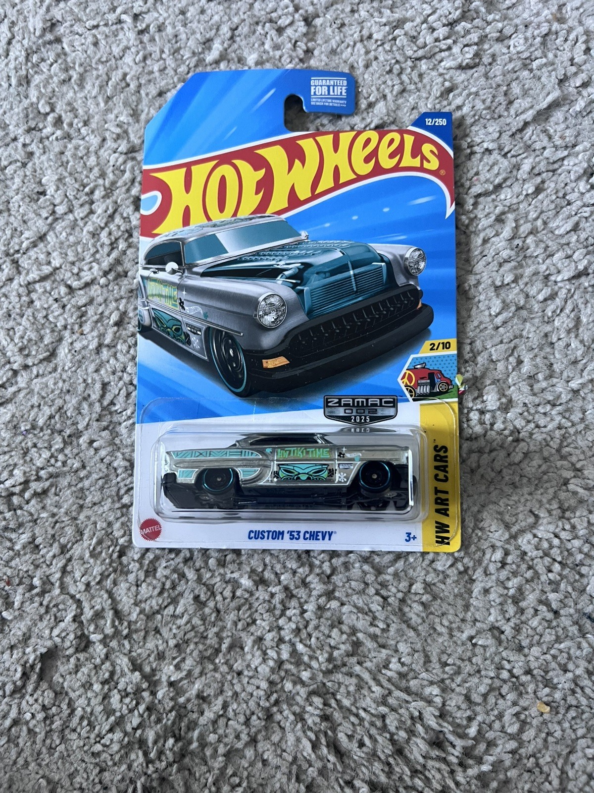 2025 Hot wheels Custom '53 Chevy Zamac Walmart Exclusive #12/250 Art Cars 2/10