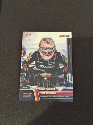 Yuki Tsunoda 100th F1 Start 2025 Formula 1 Topps NOW Card 53 In Hand