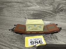 Hornby R6130 BR Lowmac EP Wagon E260844 with ESG Machinery Crate Load