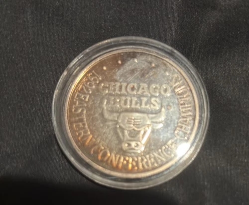 1992 CHICAGO BULLS Eastern Conference Champs 1 Troy Oz .999 Silver Stadium #1423