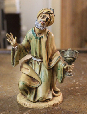 Vintage Fontanini Depose 303 King Gaspar Wiseman 5'' tall Nativity Figurine