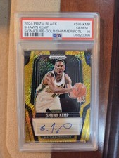 2024-25 PSA 10 POP 1 SHAWN KEMP FOTL GOLD SHIMMER /10 AUTO
