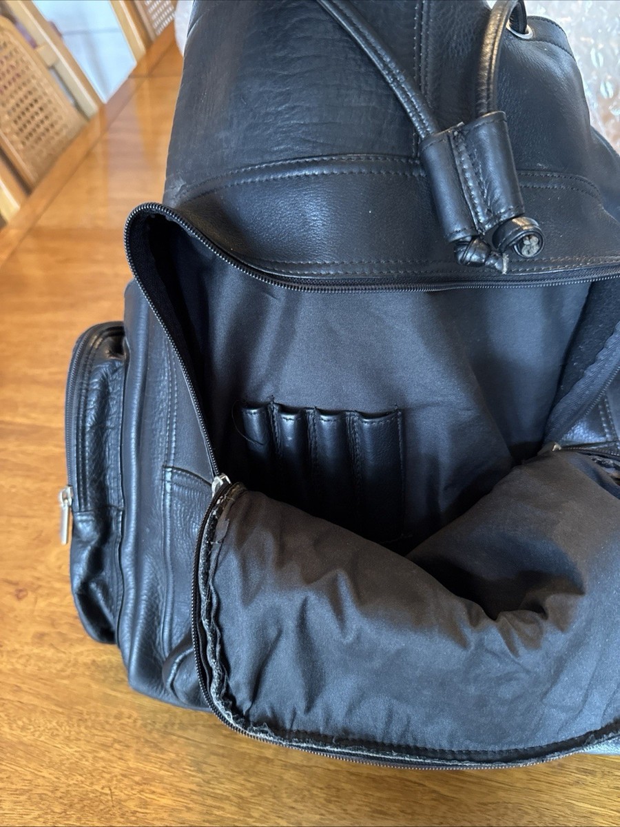 black leather backpack ladies Large Leather Backpack for Women