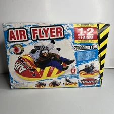 New SPORTSSTUFF AIR FLYER Snow Tube Sled Red/Yellow 56-Inch (2 Person Capacity)