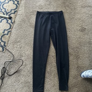 Zenna Soft Solid Brushed Basic  Regular/Leggings Large Charcoal Gray Reduced