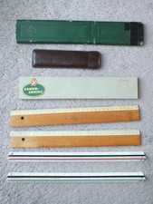 Faber-Castell Rechenschieber -Schreibschablone-Lineal - RUMOLD- Dreikantmaßstab