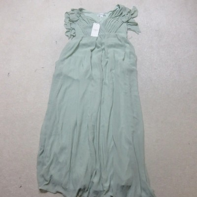 Ever Pretty Damen Maxikleid hellgrün Größe L Flatterärmel elegant