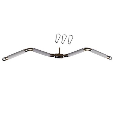 Tricep Revolving Curl Straight Bar LAT Pull Down Attachment | Gym Cable Attac...