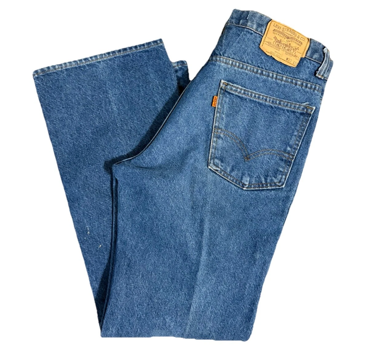 Vintage Levi’s 80s 517 Dark Wash Bootcut Flare Carolyn Bessette Size 32/29
