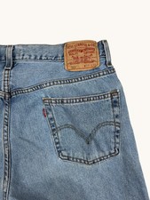 Levis 505 Regular Fit Jeans Mens 36x30 Medium Wash Blue Straight Leg Denim
