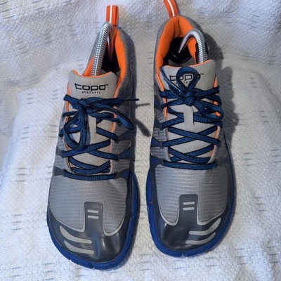Topo Athletic M-ST Blue/Silver Men's Running Shoes US 8.5  UK 7.5