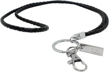 Leather Necklace Rope Lanyard with Metal Clasp for Key ID Badge Holder