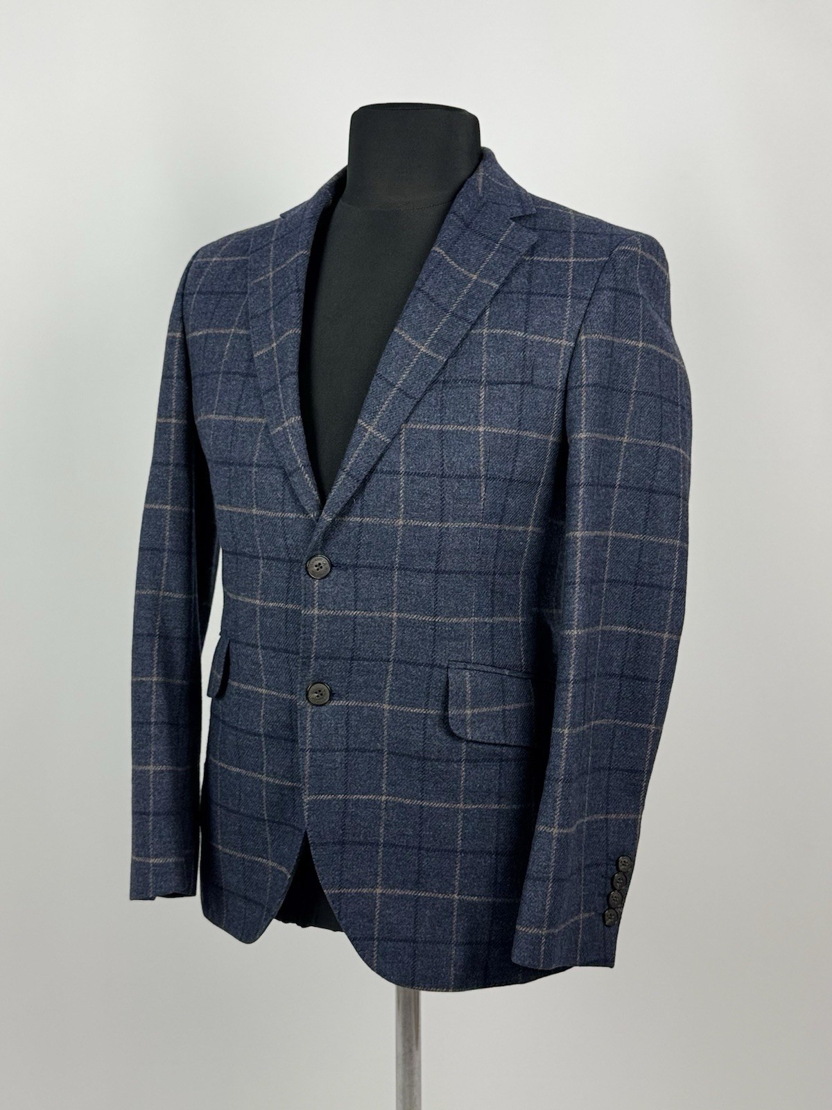 Hackett Wool Winter Check Blazer Jacket - image 1