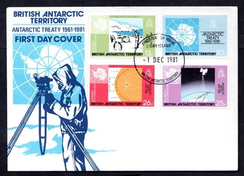 British Antarctic Territory - 1981 Antarctic Treaty First Day Cover