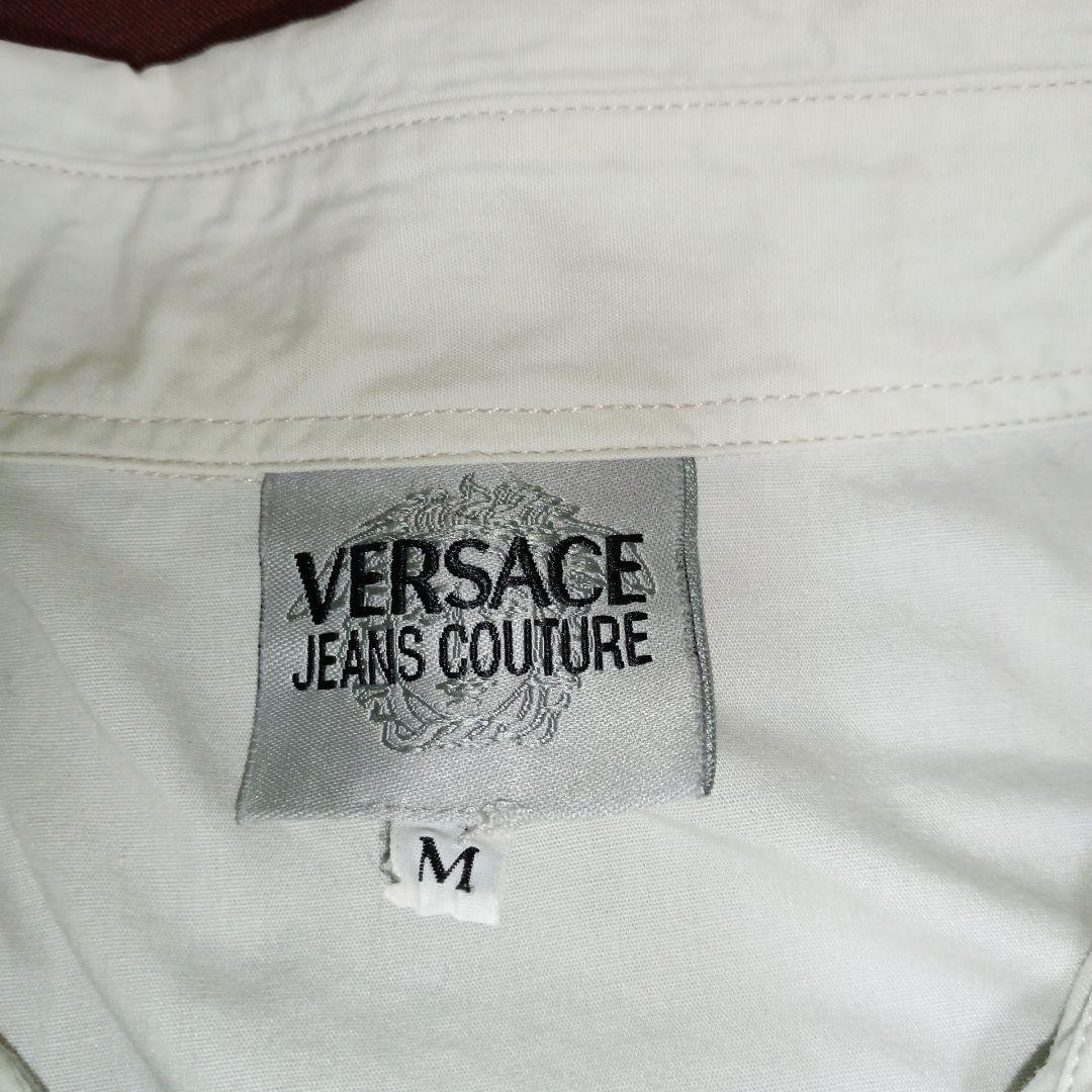 Versace White Back Print Long Sleeve Shirt M Size Used thumbnail 4