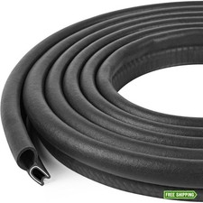 Automotive Door Weather Stripping 10Ft Car Door Rubber Edge Trim Seal Strip...