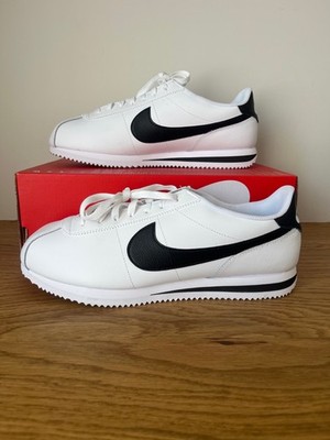Nike Cortez Streetwear Sneaker ''White Black'' Leder Gr. 12 46 Neu DM4044-105