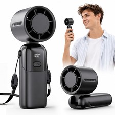3in1 Handheld Fan Portable,5000mAh Rechargeable Personal Fan with High Speed ...