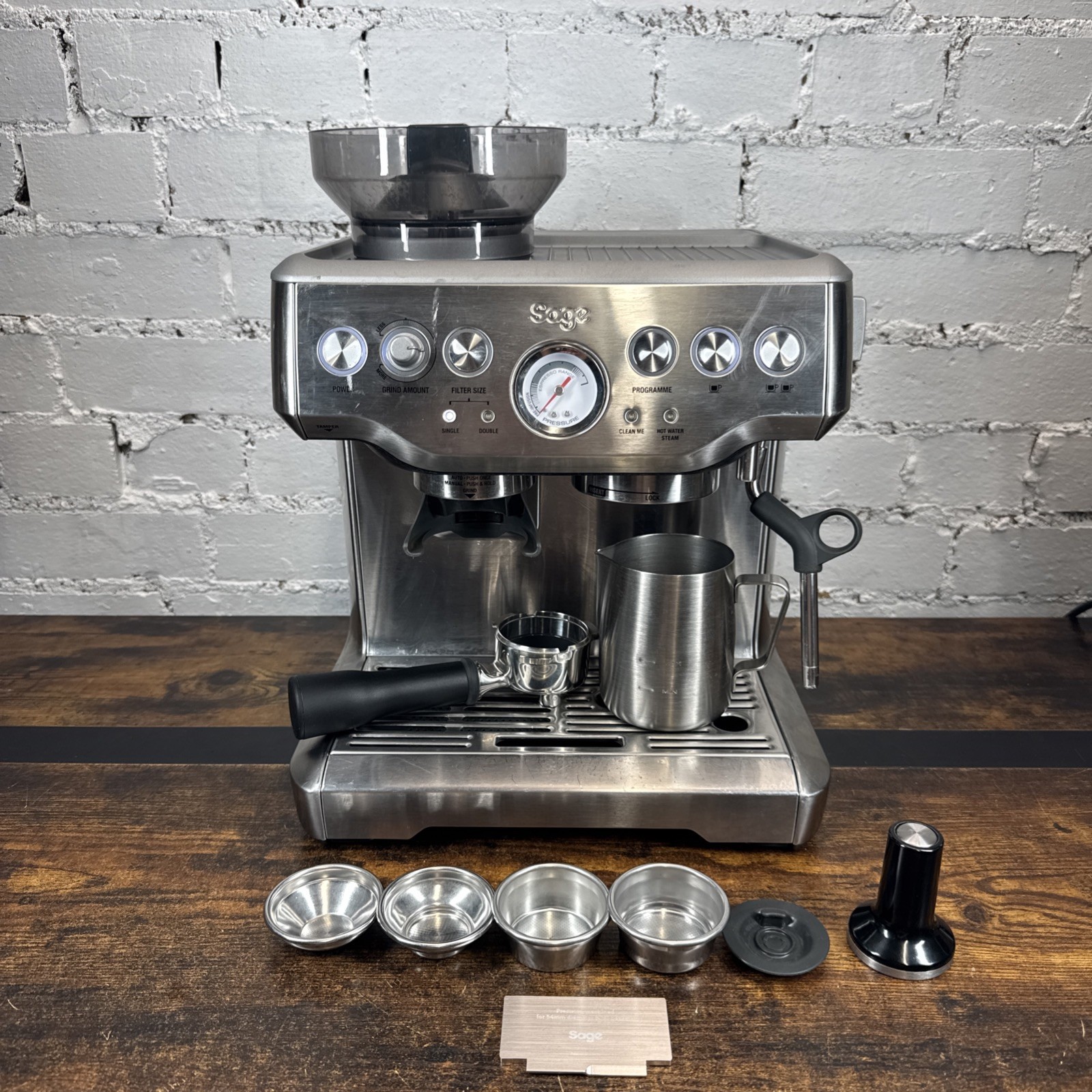 Sage The Barista Express Espresso Kaffeemaschine BES870 getestet gut funktioniert.