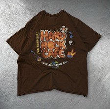 Hard Rock Pacsun Cafe Brown T-Shirt Made in USA X-Large