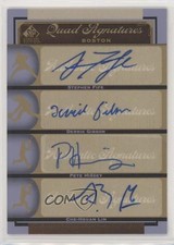 2012 SP Signature Edition Quad Signatures Stephen Fife Derrik Gibson Auto px8