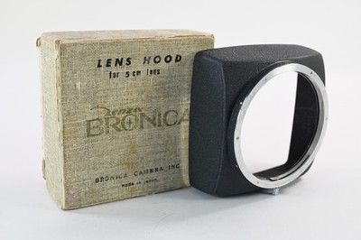 Vintage Early Zenza Bronica Metal Clamp-On Lens Hood for 5cm #G551